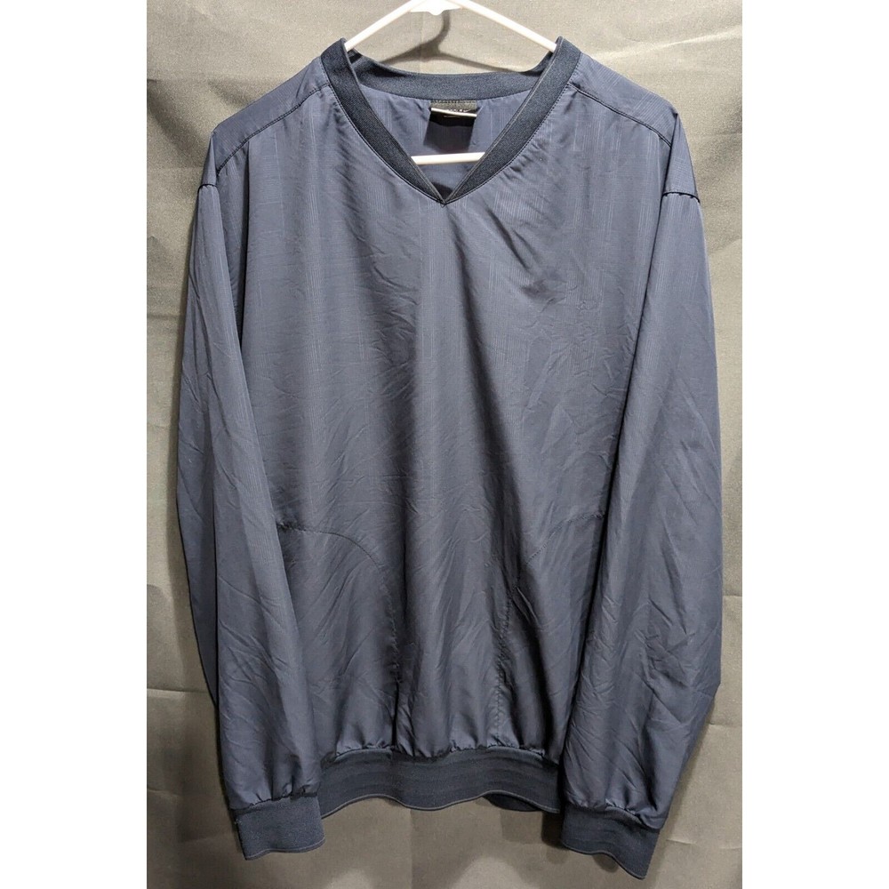 Nike Golf Navy Pullover V-Neck Wind Breaker Sweater Men Size Large Vintage 2000s